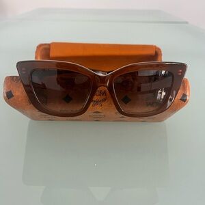 MCM Brown Cat-Eye Sunglasses with Gradient Lenses